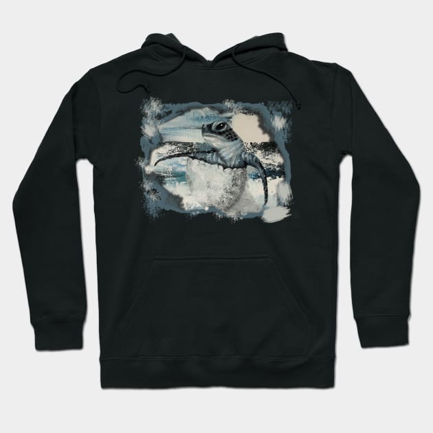 Hatching Turtle - baby sea turtle, reptiles Hoodie by LuArt Gallery